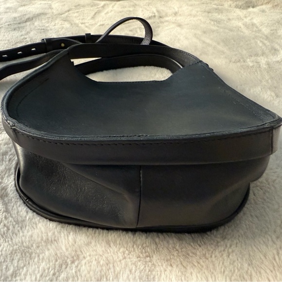 NWT Madewell The Sydney Leather Crossbody Bag True Black - Picture 6 of 14